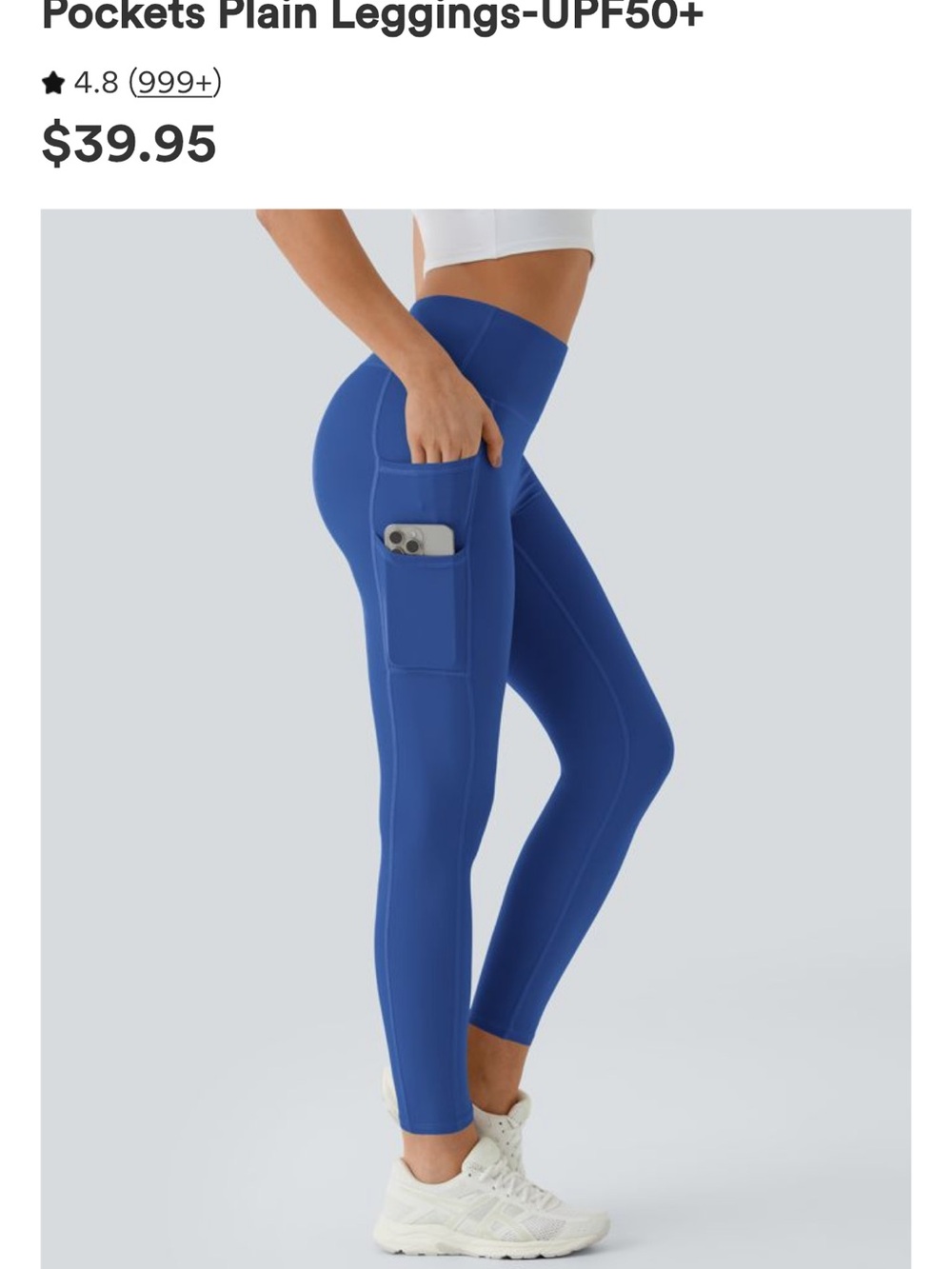 Halara softlyzero high waisted double pocket leggings